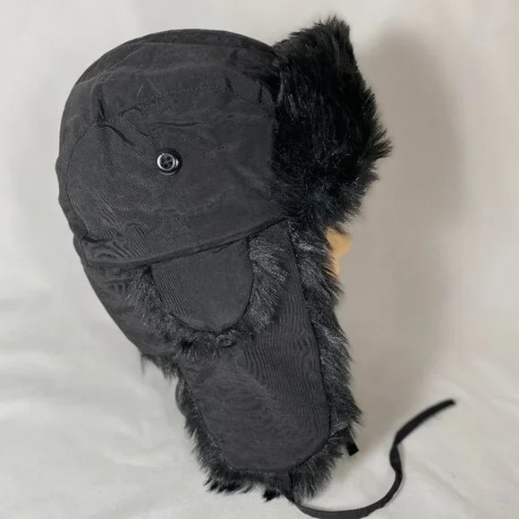 Scala Pronto Trapper Aviator Bomber Black Winter Hat - Picture 3 of 7